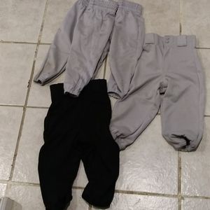 COPY - 3 pairs of 2xs baseball pants 1 pair of xs